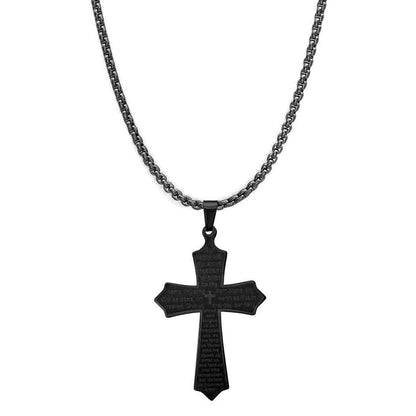 Our Father Lord's Prayer Cross Pendant DailySale