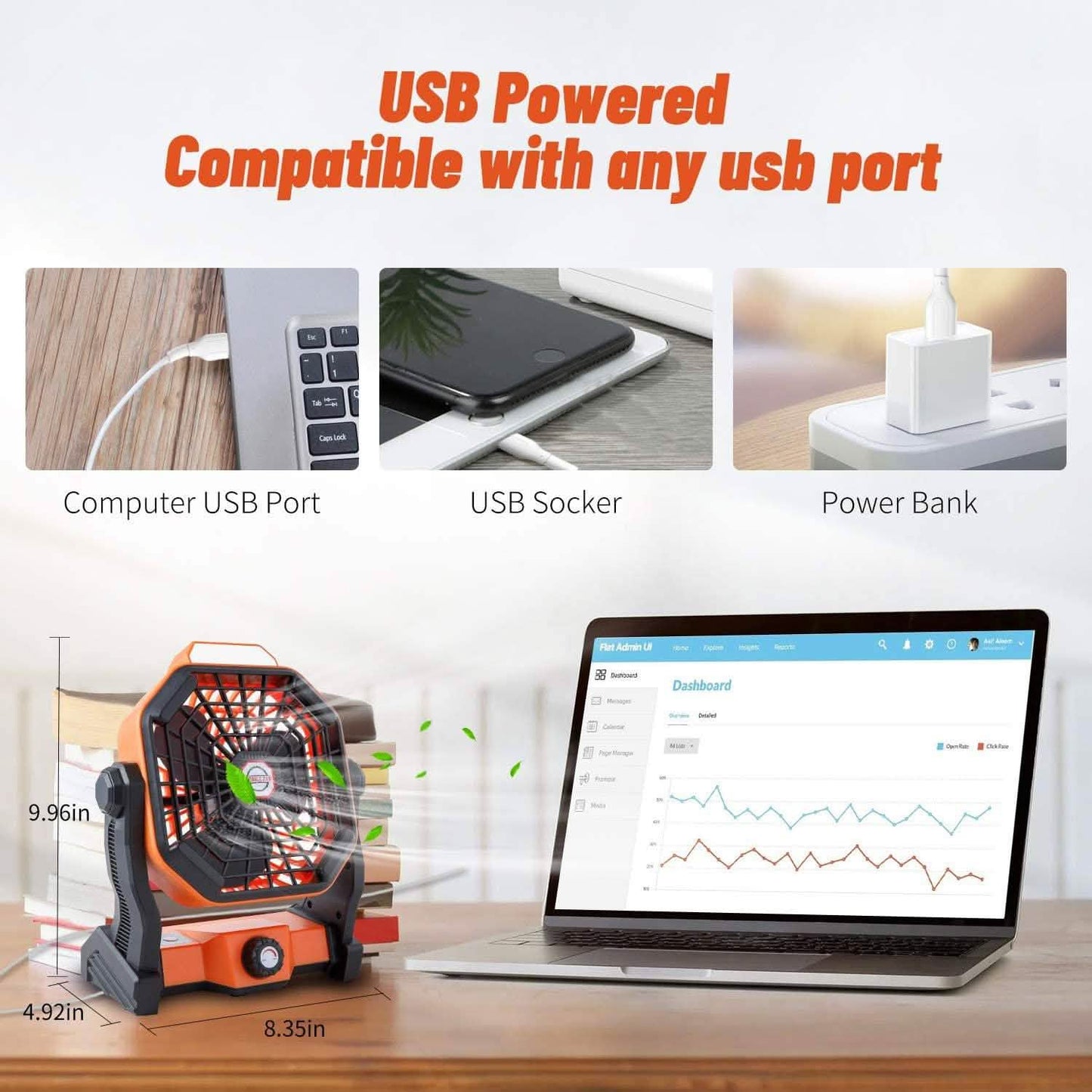 Outdoor Desk Personal Fan DailySale