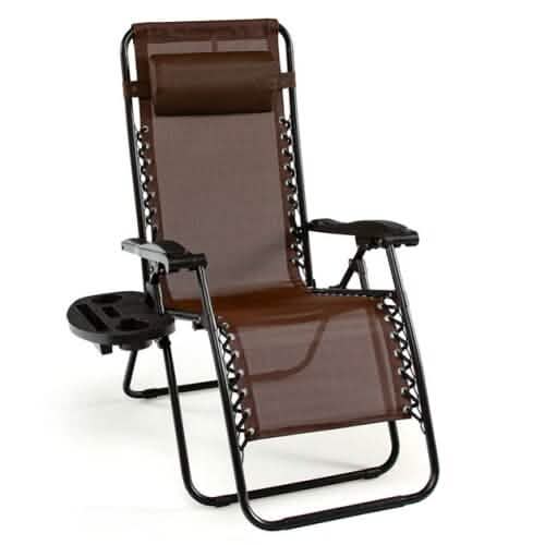 Outdoor Folding Zero Gravity Reclining Lounge Chair DailySale