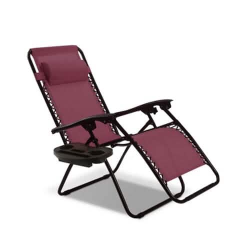 Outdoor Folding Zero Gravity Reclining Lounge Chair DailySale