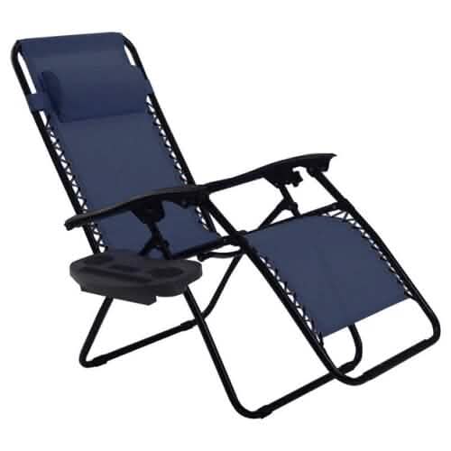 Outdoor Folding Zero Gravity Reclining Lounge Chair DailySale