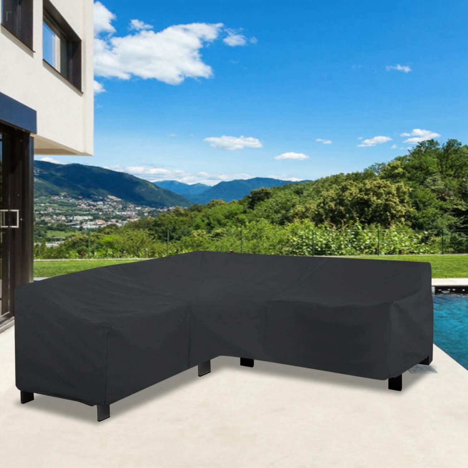Outdoor L Shape Sofa Covers Water Resistant DailySale