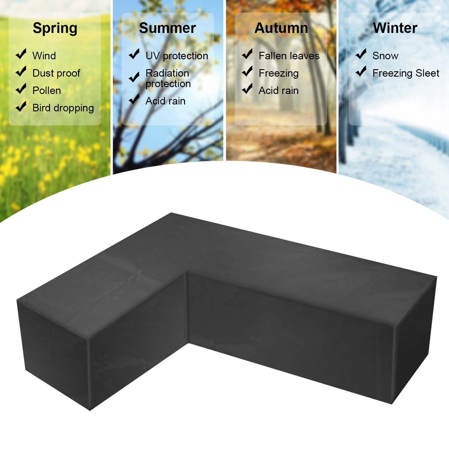 Outdoor L Shape Sofa Covers Water Resistant DailySale