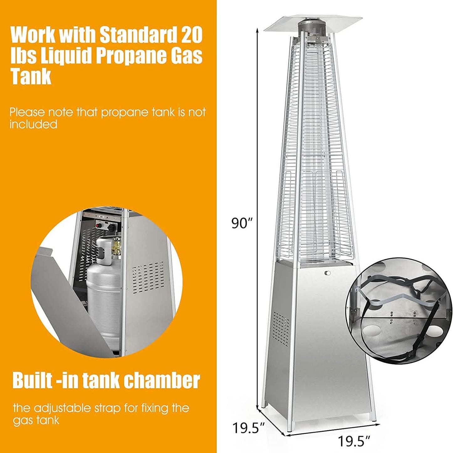 Outdoor Propane Patio Heater DailySale