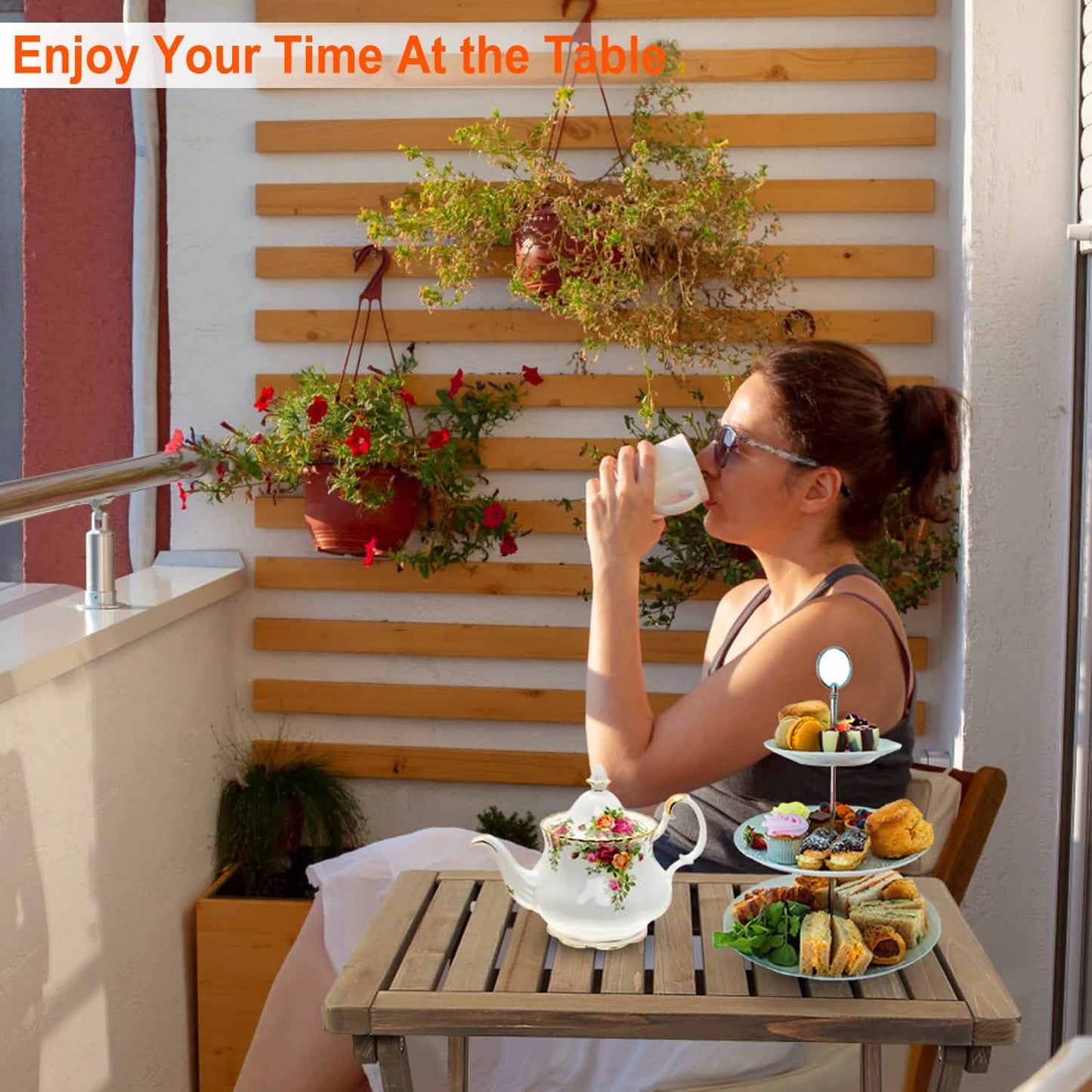 Outdoor Side Table Portable Folding Table DailySale