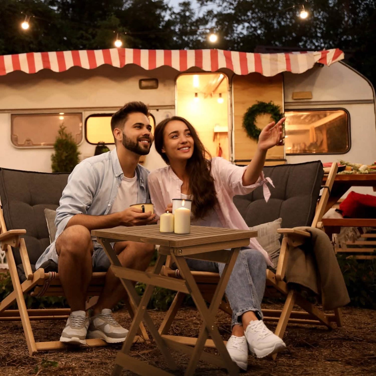 Outdoor Side Table Portable Folding Table DailySale