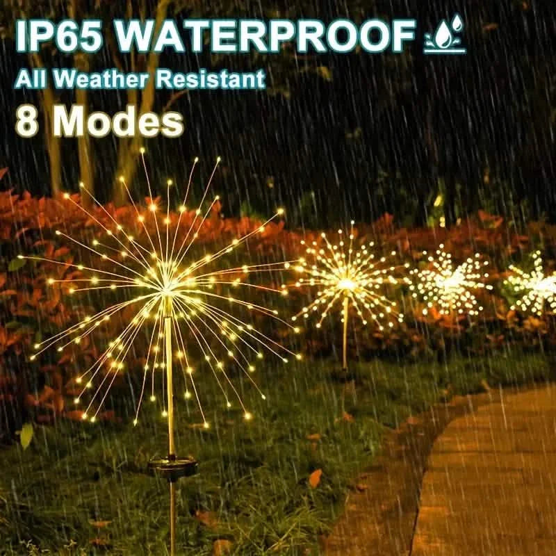 Outdoor Solar Garden Lights with 8 Lighting Modes DailySale