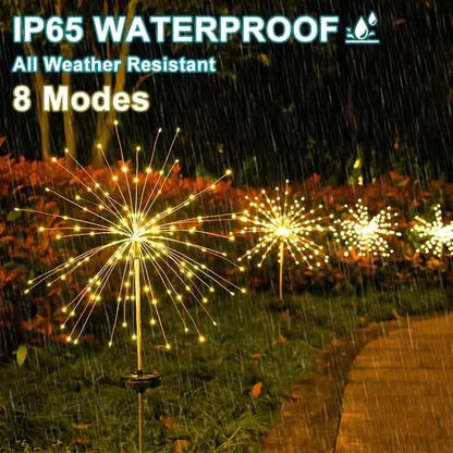 Outdoor Solar Garden Lights with 8 Lighting Modes DailySale