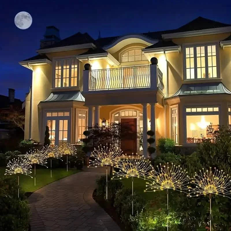 Outdoor Solar Garden Lights with 8 Lighting Modes DailySale