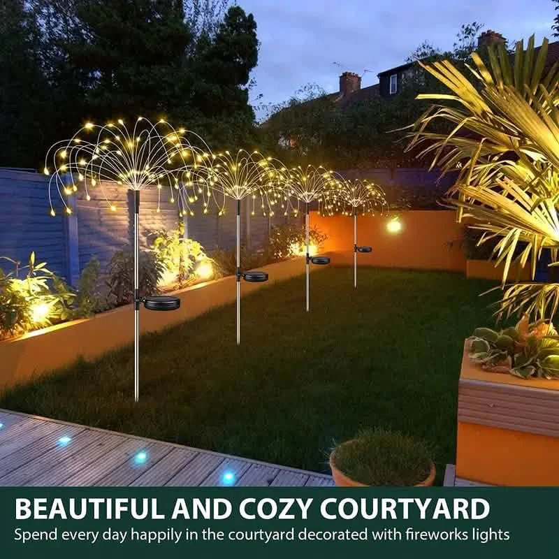 Outdoor Solar Garden Lights with 8 Lighting Modes DailySale