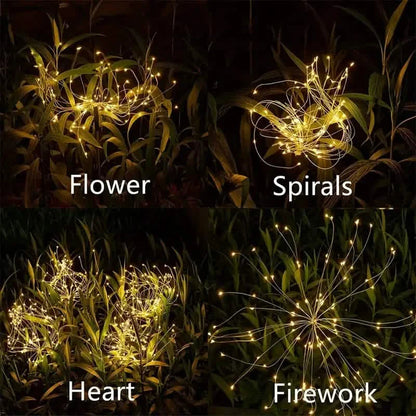 Outdoor Solar Garden Lights with 8 Lighting Modes DailySale