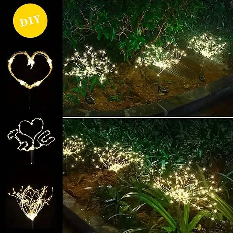 Outdoor Solar Garden Lights with 8 Lighting Modes DailySale