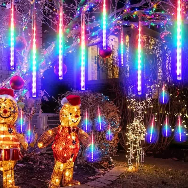 Outdoor Solar Meteor Christmas String Lights DailySale