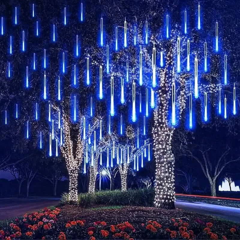 Outdoor Solar Meteor Christmas String Lights DailySale