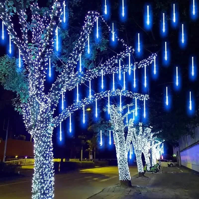 Outdoor Solar Meteor Christmas String Lights DailySale
