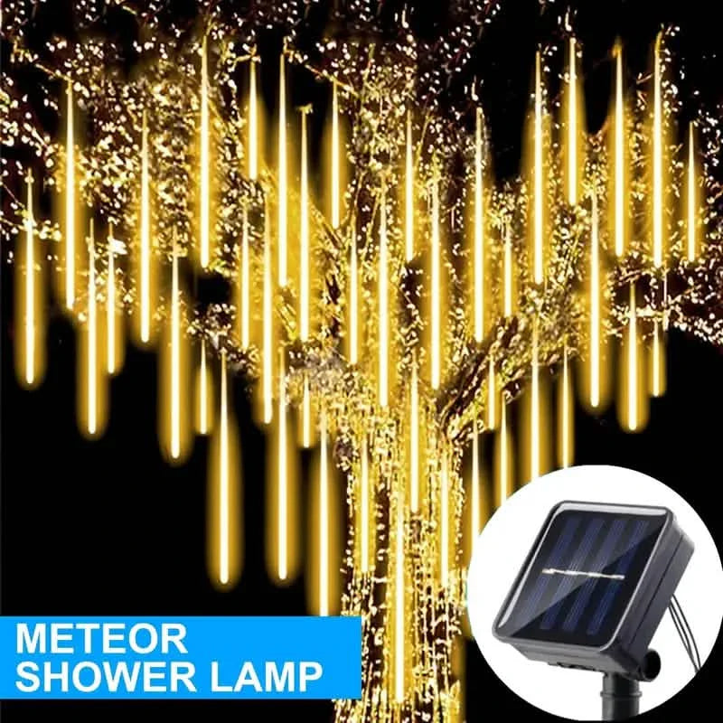Outdoor Solar Meteor Christmas String Lights DailySale