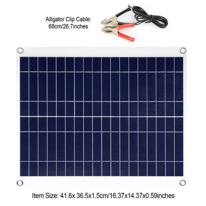 Outdoor Solar Panel 12V 25W Car Battery Charger DailySale