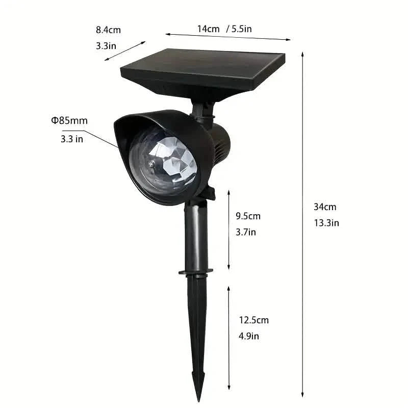 Outdoor Solar Rotating Color Projection Lamp DailySale