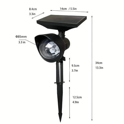 Outdoor Solar Rotating Color Projection Lamp DailySale