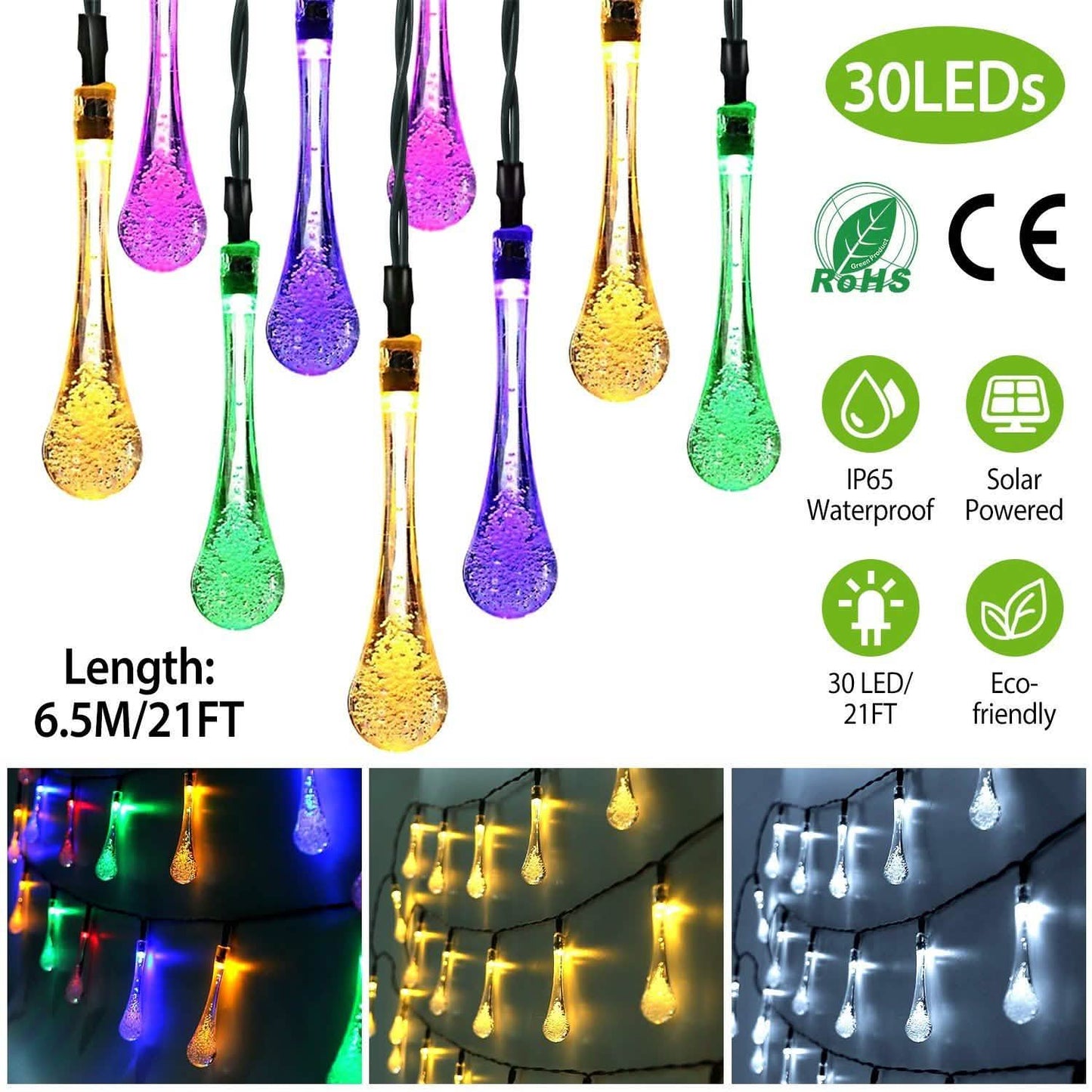 Outdoor Solar String Lights DailySale
