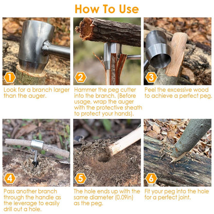 Outdoor Survival Tools for Bushcraft Hand Auger DailySale