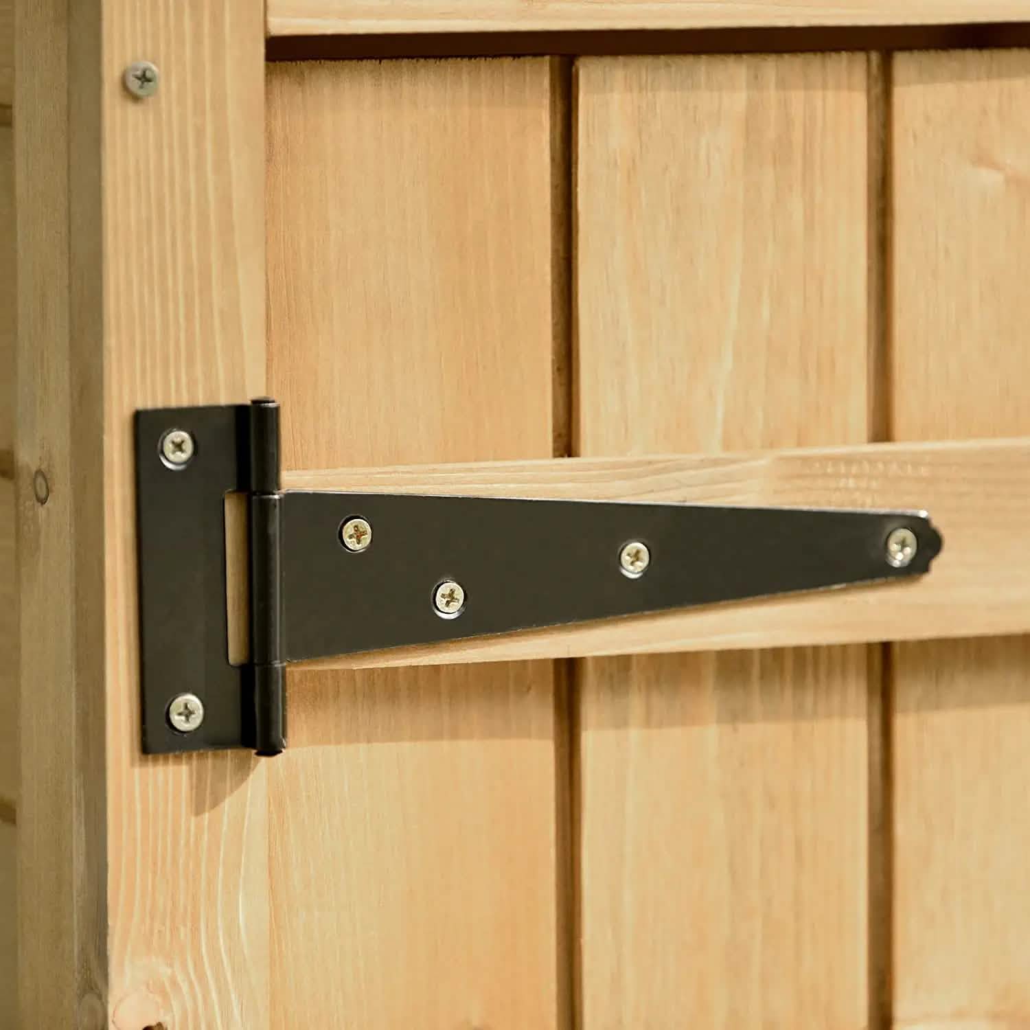 Outdoor Wood Tilt Storage Shed Tool Organizer with Waterproof Asphalt Roof DailySale