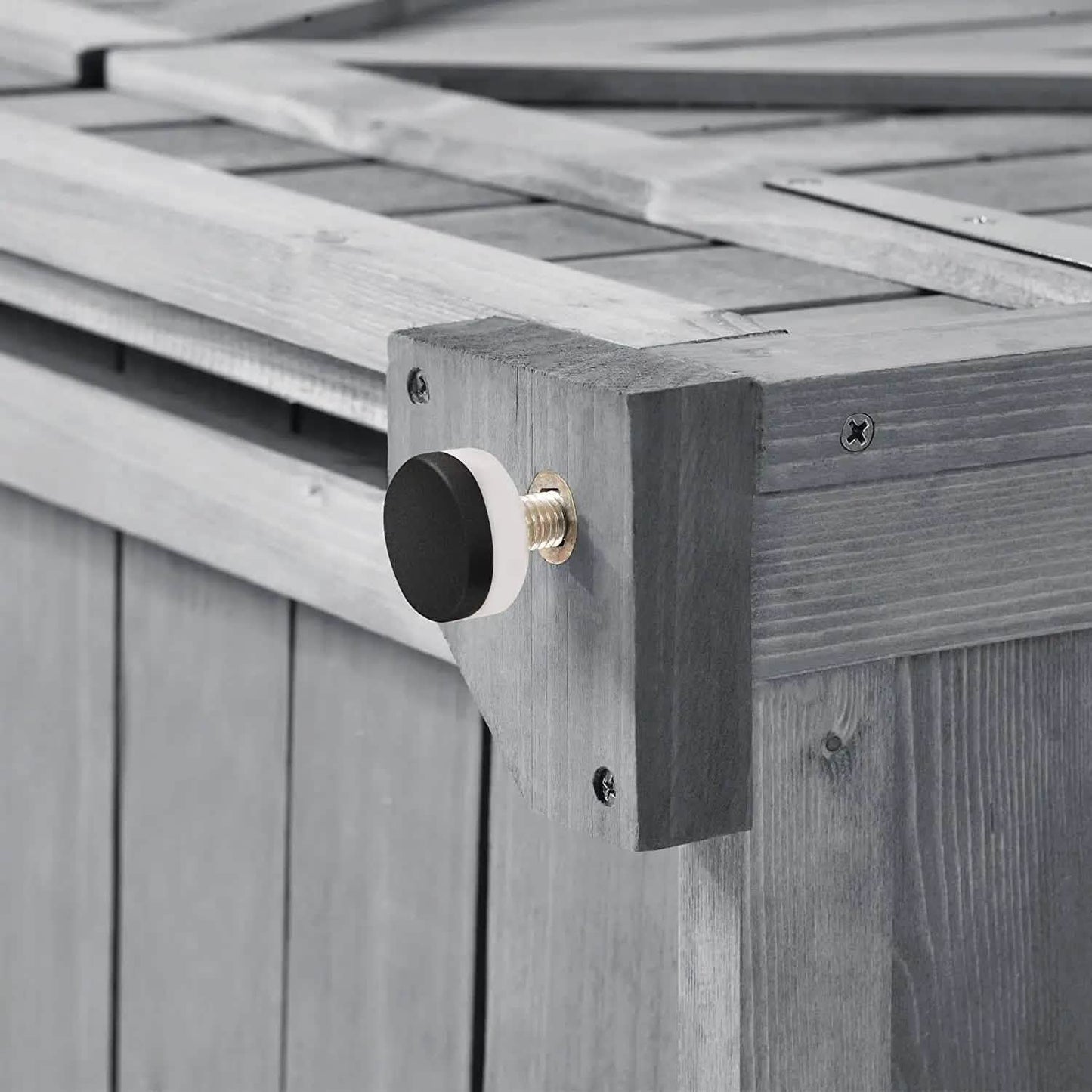 Outdoor Wood Tilt Storage Shed Tool Organizer with Waterproof Asphalt Roof DailySale