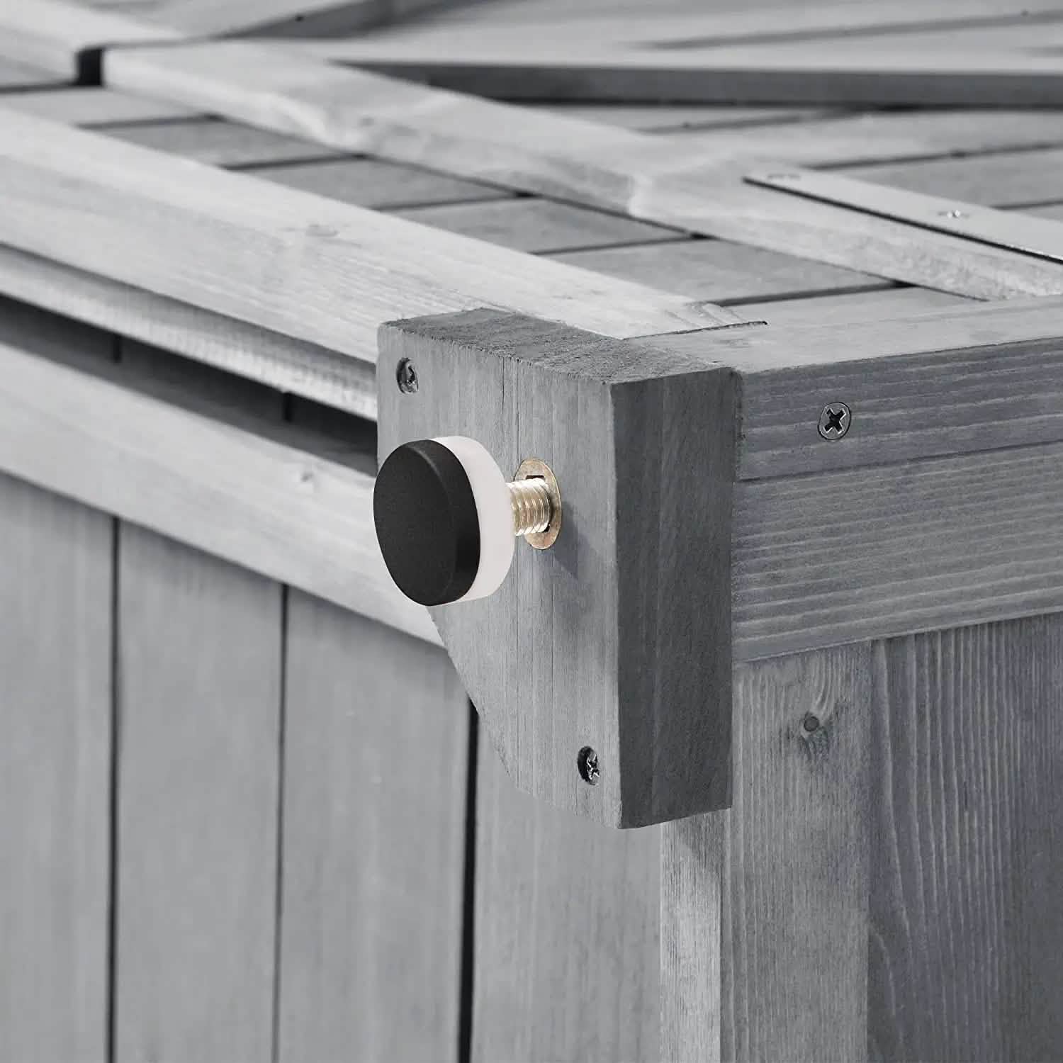 Outdoor Wood Tilt Storage Shed Tool Organizer with Waterproof Asphalt Roof DailySale