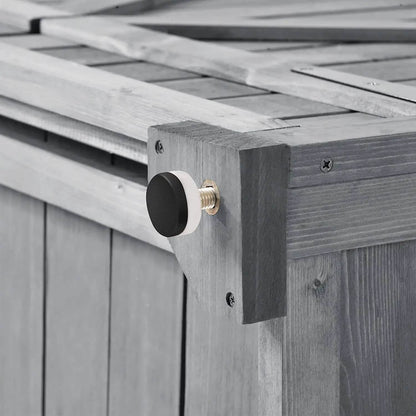 Outdoor Wood Tilt Storage Shed Tool Organizer with Waterproof Asphalt Roof DailySale