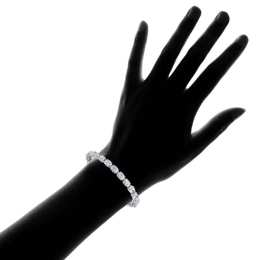 Oval Tennis Bracelets Made With Swarovski Elements DailySale