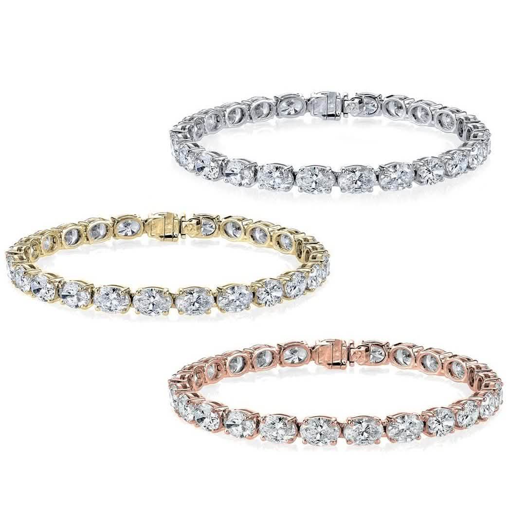 Oval Tennis Bracelets Made With Swarovski Elements DailySale