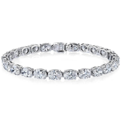 Oval Tennis Bracelets Made With Swarovski Elements DailySale