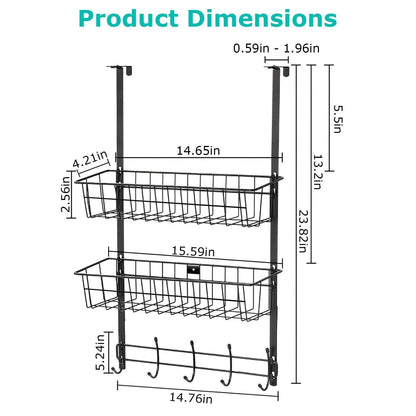 Over The Door Hooks Organizer DailySale