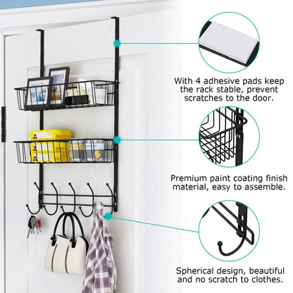 Over The Door Hooks Organizer DailySale