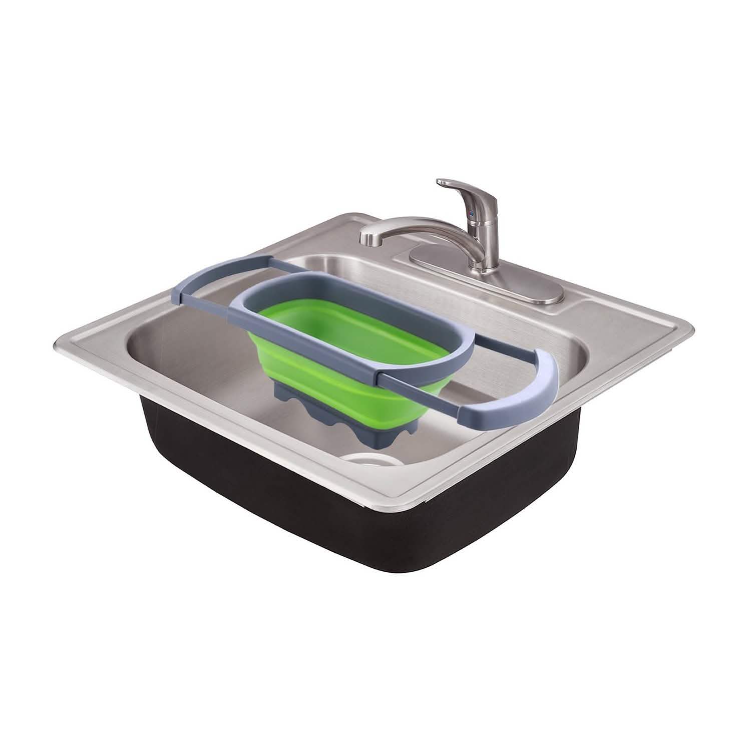 Over-The-Sink Collapsible Colander With Extendable Handles DailySale