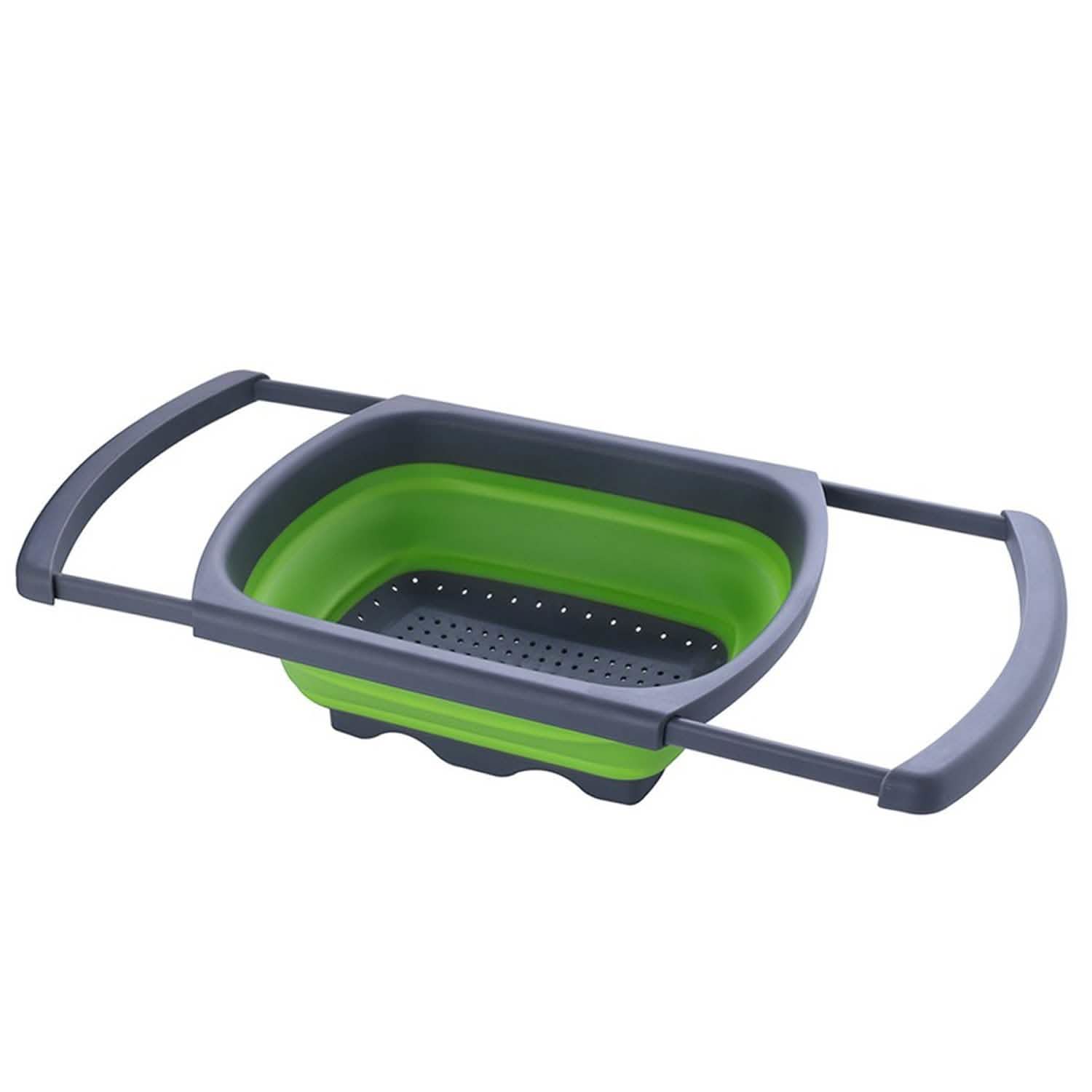 Over-The-Sink Collapsible Colander With Extendable Handles DailySale