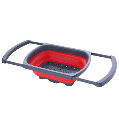 Over-The-Sink Collapsible Colander With Extendable Handles DailySale