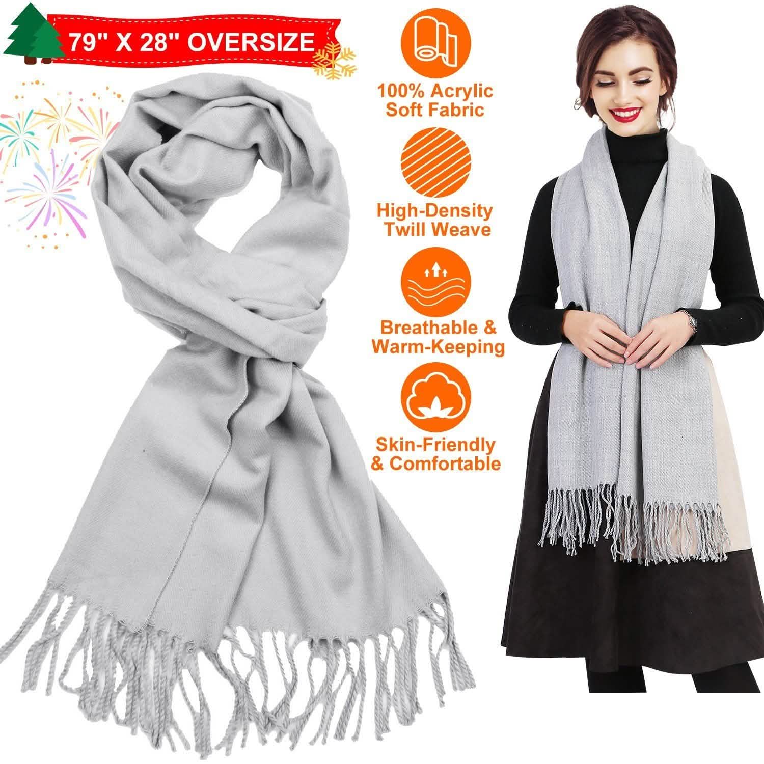 Oversize Cashmere Wool Shawl Wrap Blanket DailySale