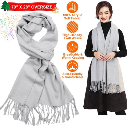 Oversize Cashmere Wool Shawl Wrap Blanket DailySale