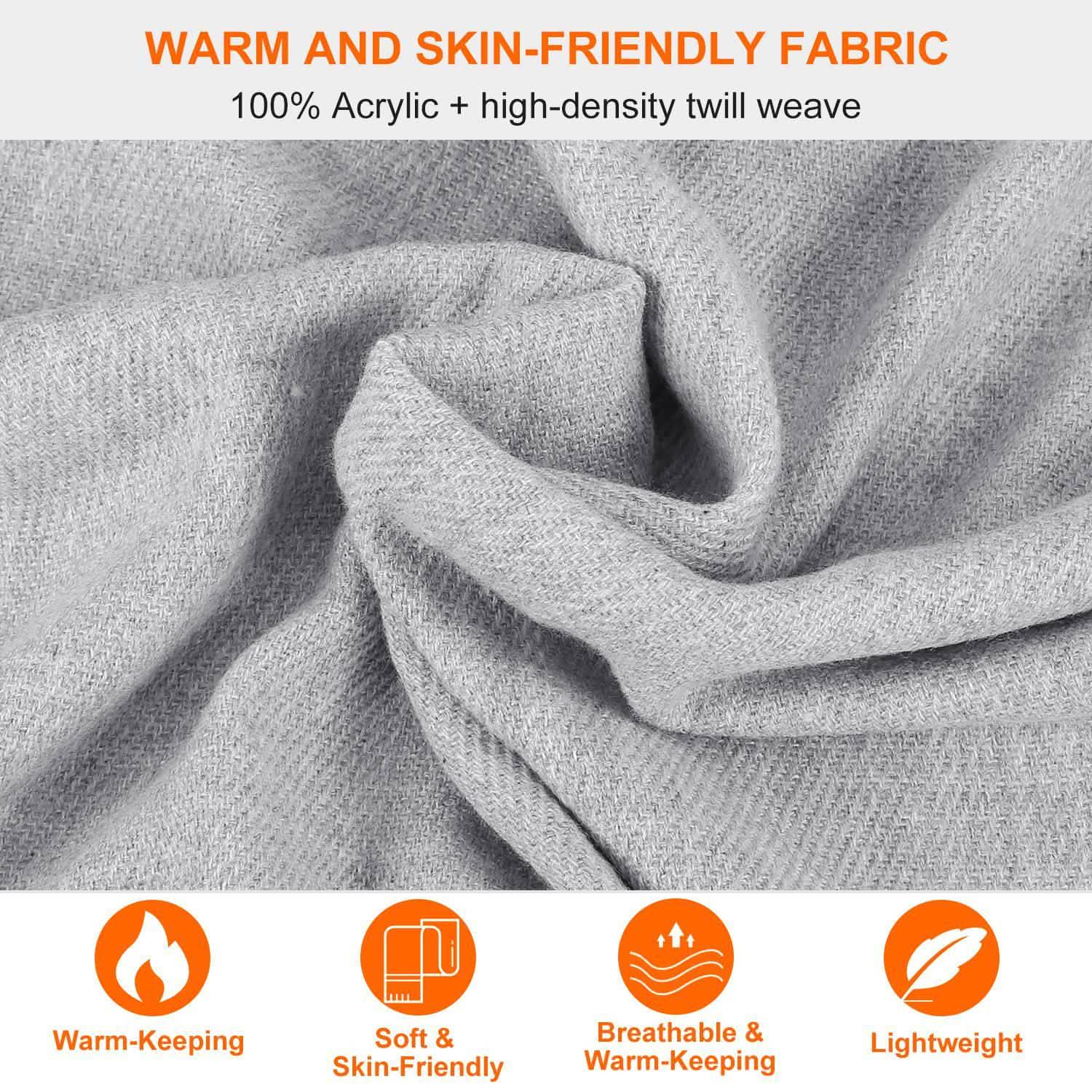 Oversize Cashmere Wool Shawl Wrap Blanket DailySale