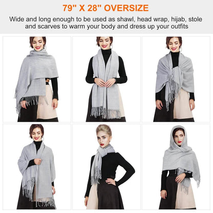 Oversize Cashmere Wool Shawl Wrap Blanket DailySale