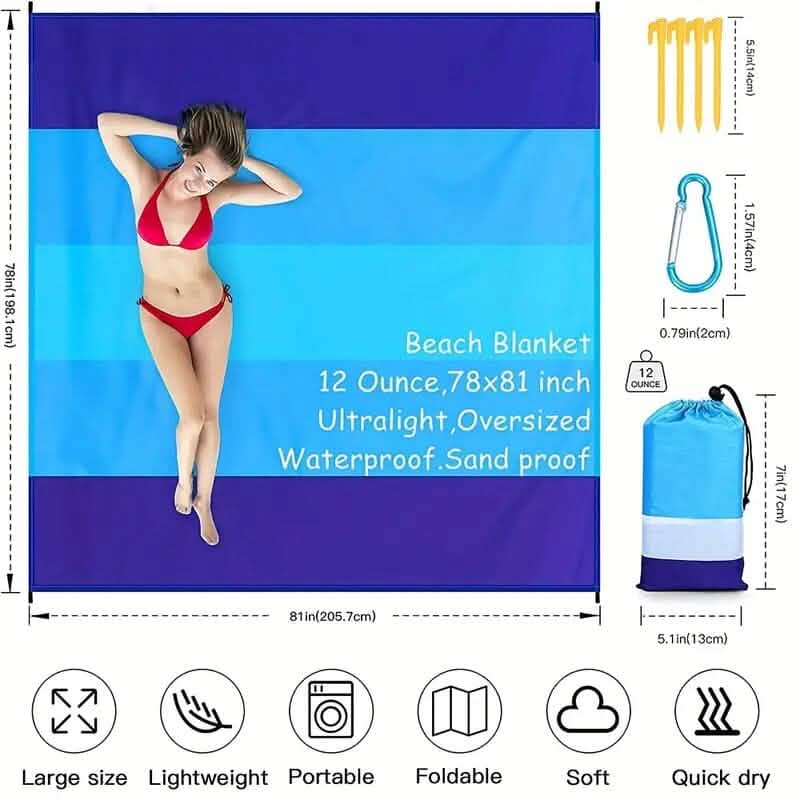 Oversized Waterproof Beach Blanket DailySale
