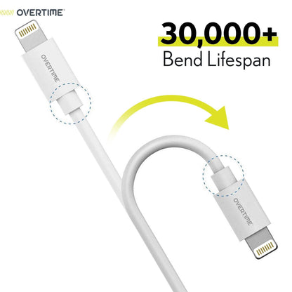 Overtime Apple MFI Certified Lightning to USB Cable, iPhone Charger and Sync Cable 4Ft White DailySale