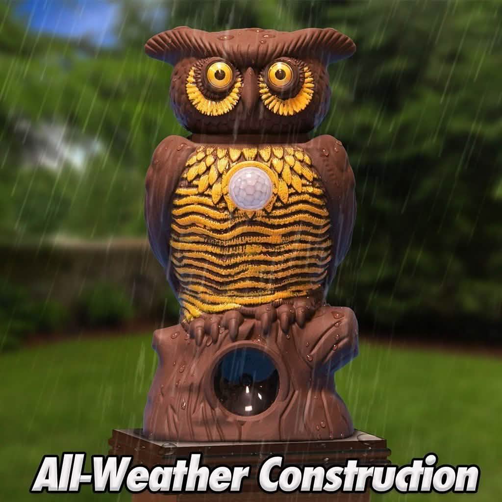 Owl Alert Statue - Targets Outdoor Pests Like Racoons, Deer, Rabbits, Squirrels, Mice and More DailySale