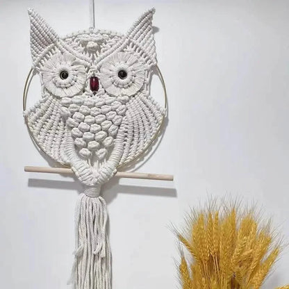 Owl Macrame Home Tapestry Boho Tapestry Wall Hanging DailySale