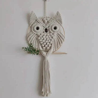 Owl Macrame Home Tapestry Boho Tapestry Wall Hanging DailySale