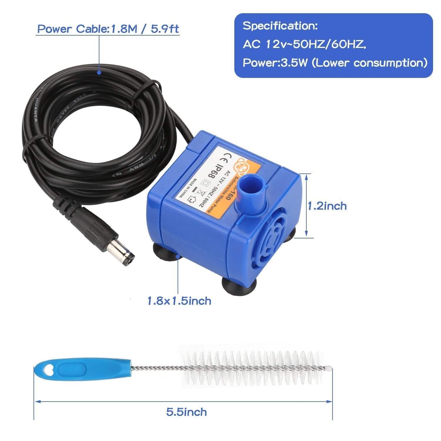 Ownpets Brush Cleaning and Water Pump Kit for Pet DailySale