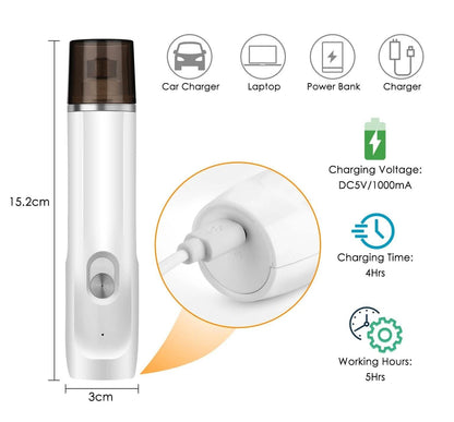 Ownpets Rechargeable Pet Nail Clipper Tool Kit DailySale