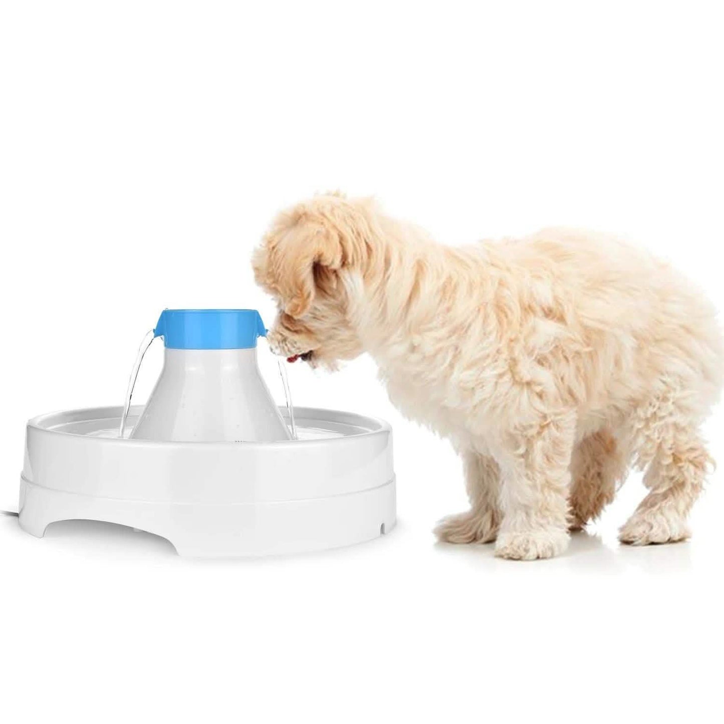 Ownpets® Pets Drinking Fountain Active Oxygen Cycle Two Drinking Area 3L DailySale