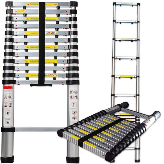 OxGord Aluminum Telescopic Extension Ladder 12.5ft. Telescope DailySale